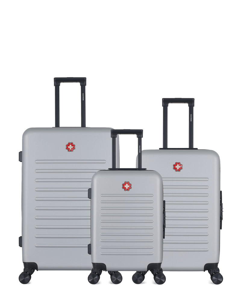 Lot de 3 Valises grand format, valise weekend et valise cabine WIL