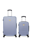 Lot de 2 Valises Rigides Grand Format et Cabine AGATA