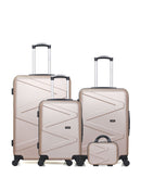 Lot de 4 Valises Rigides Grand Format, Taille Moyenne, Cabine et Vanity AMAZONE