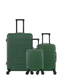 Lot de 3 Valises Rigides Grand Format, Cabine et Cabine XXS AIGLE