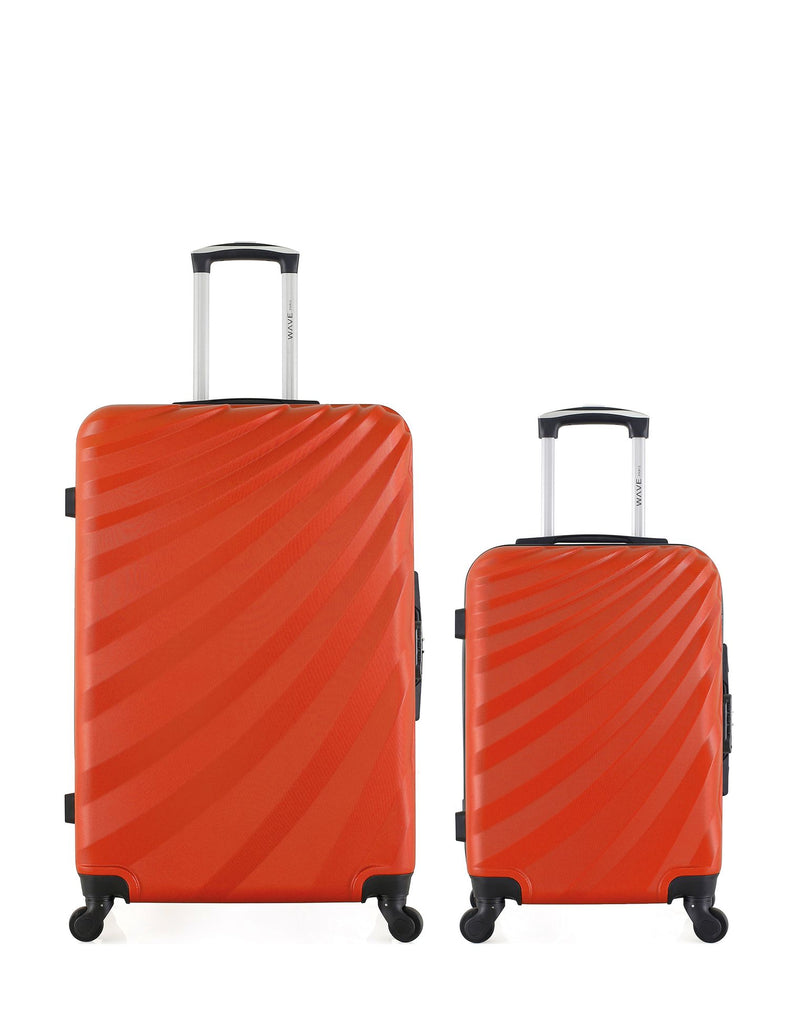 Lot de 2 Valises Rigides Grand Format et Cabine DANUBE