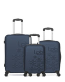 Lot de 3 Valises Rigides Taille Moyenne, Cabine et Cabine XXS ELEONOR