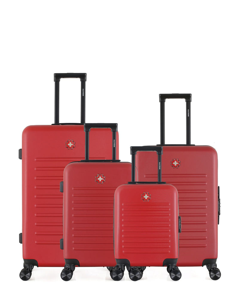 SWISS KOPPER - LOT DE 4 - Valises grand format, weekend, cabine et cabine XXS WIL