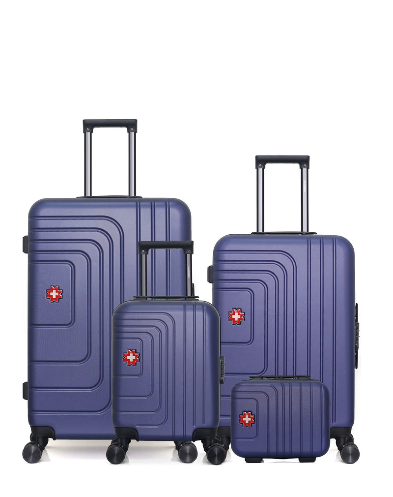 Lot de 4 Valises Rigides Grand Format, Taille Moyenne, Cabine XXS et Vanity RUTI