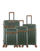 Lot de 4 Valises Rigides Grand Format, Taille Moyenne, Cabine et Cabine XS ZERMATT - Swiss Kopper | Baage