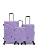 Lot de 3 Valises Rigides Grand Format, Taille Moyenne et Cabine SERENA