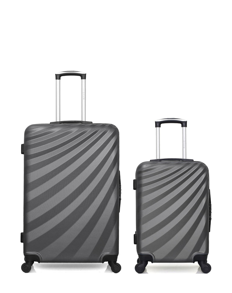 Lot de 2 Valises Rigides Grand Format et Cabine DANUBE