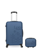 Lot de 2 Valise Taille Moyenne et Vanity Rigide ELEONOR