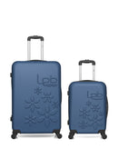 Lot de 2 Valises Rigides Grand Format et Cabine ELEONOR
