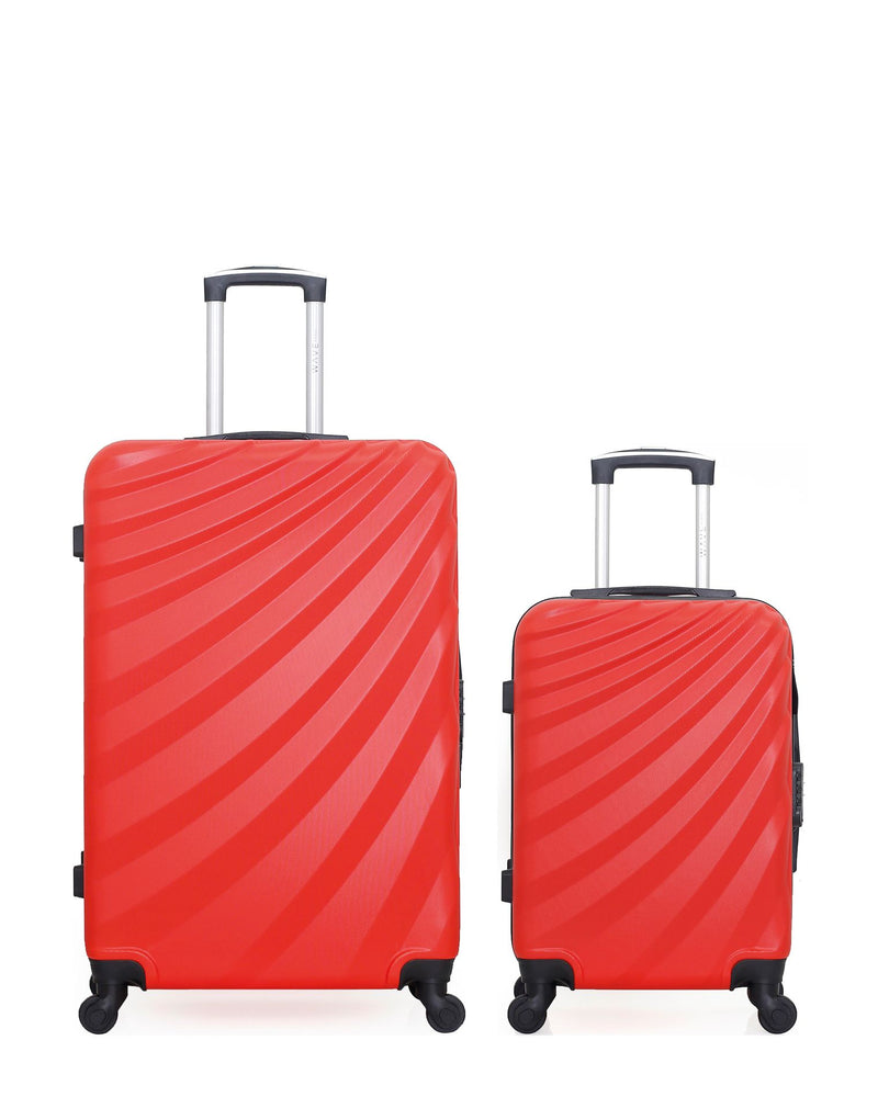 Lot de 2 Valises Rigides Grand Format et Cabine DANUBE