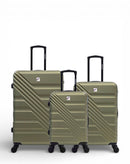Lot de 3 Valises Rigides Grand Format, Taille Moyenne et Cabine REDWOOD