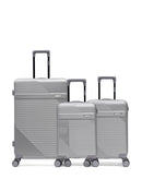 Lot de 3 Valises Rigides Grand Format, Cabine et Cabine XS WOHLEN