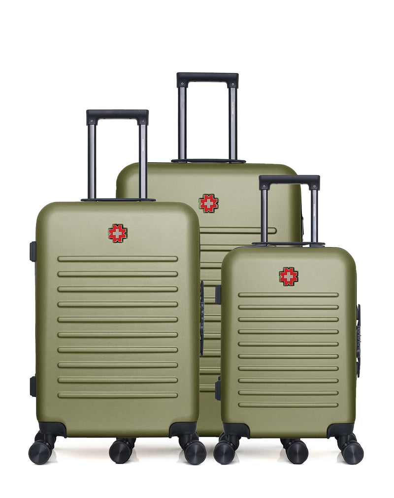 Lot de 3 Valises grand format, valise weekend et valise cabine WIL