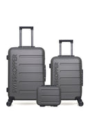 Lot de 3 Valises Rigides Taille Moyenne, Cabine et Vanity AIGLE