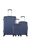 Lot de 3 Valises Rigides Grand Format, Cabine et Cabine XXS BUDAPEST