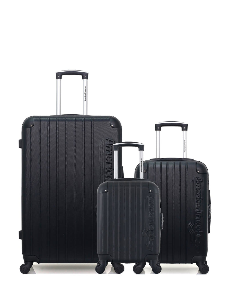 Lot de 3 Valises Rigides Grand Format, Cabine et Cabine XXS BUDAPEST