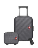 SWISS KOPPER  -  Lot de 2  -  Valise cabine XXS et vanity SPIEZ