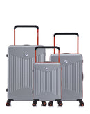 Lot de 3 Valises Rigides Grand Format, Taille Moyenne et Cabine NORTH BEACH