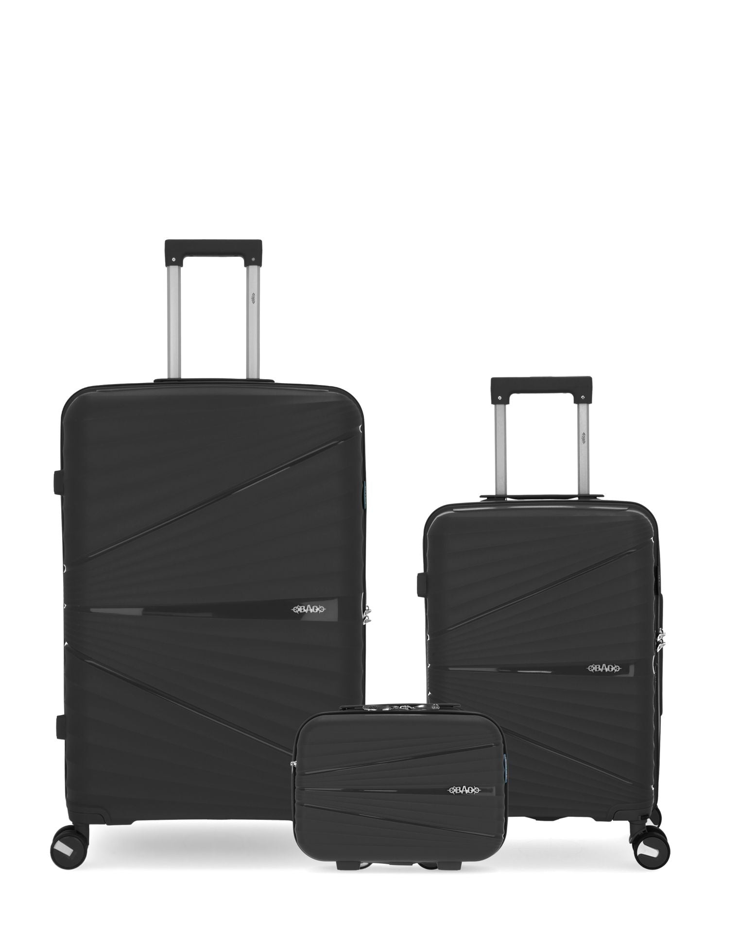 Lot de 3 Valises Rigides Grand Format, Cabine et Grand Vanity VELA ...