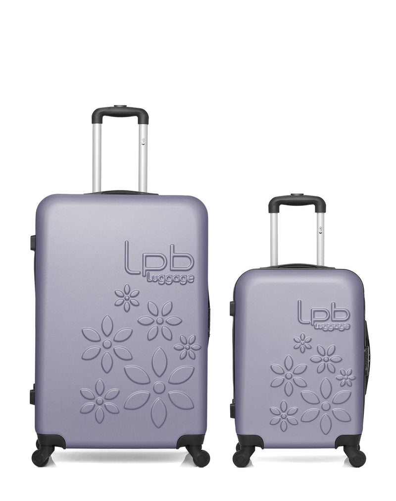 Lot de 2 Valises Rigides Grand Format et Cabine ELEONOR