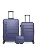 Lot de 3 Valises Rigides Grand Format, Taille Moyenne et Vanity AIGLE