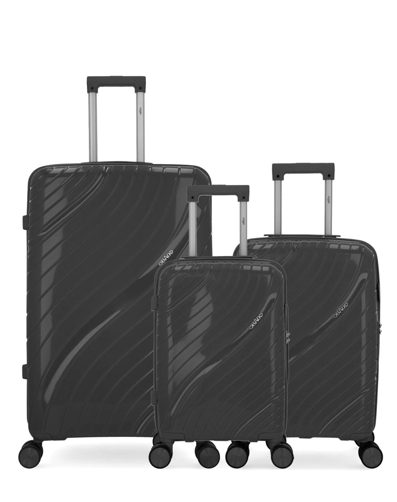 Lot de 3 Valises Rigides Grand Format, Cabine et Cabine XS LYRA