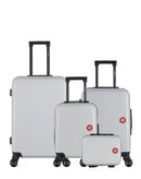 Lot de 4 Valises weekend, valise cabine, valise cabine XXS et vanity SPIEZ
