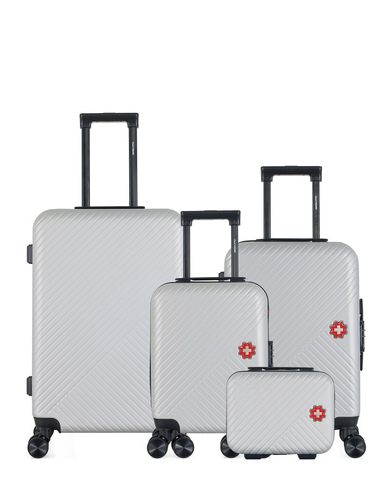 Lot de 4 Valises weekend, valise cabine, valise cabine XXS et vanity SPIEZ