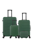 Lot de 4 Valises Rigides Grand Format, Taille Moyenne, Cabine XXS et Vanity AIGLE