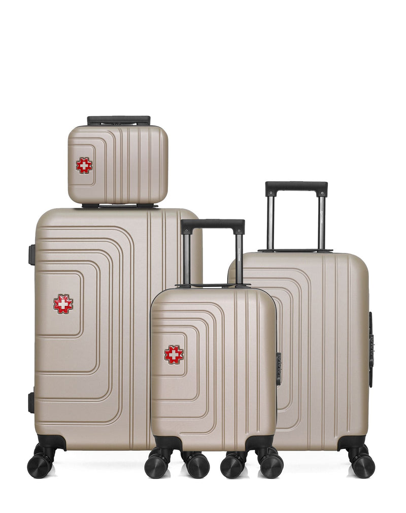 Lot de 4 Valises weekend, valise cabine, valise cabine XXS et vanity RUTI