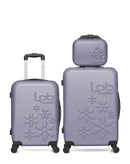 Lot de 3 Valise weekend , valise cabine et vanity ELEONOR