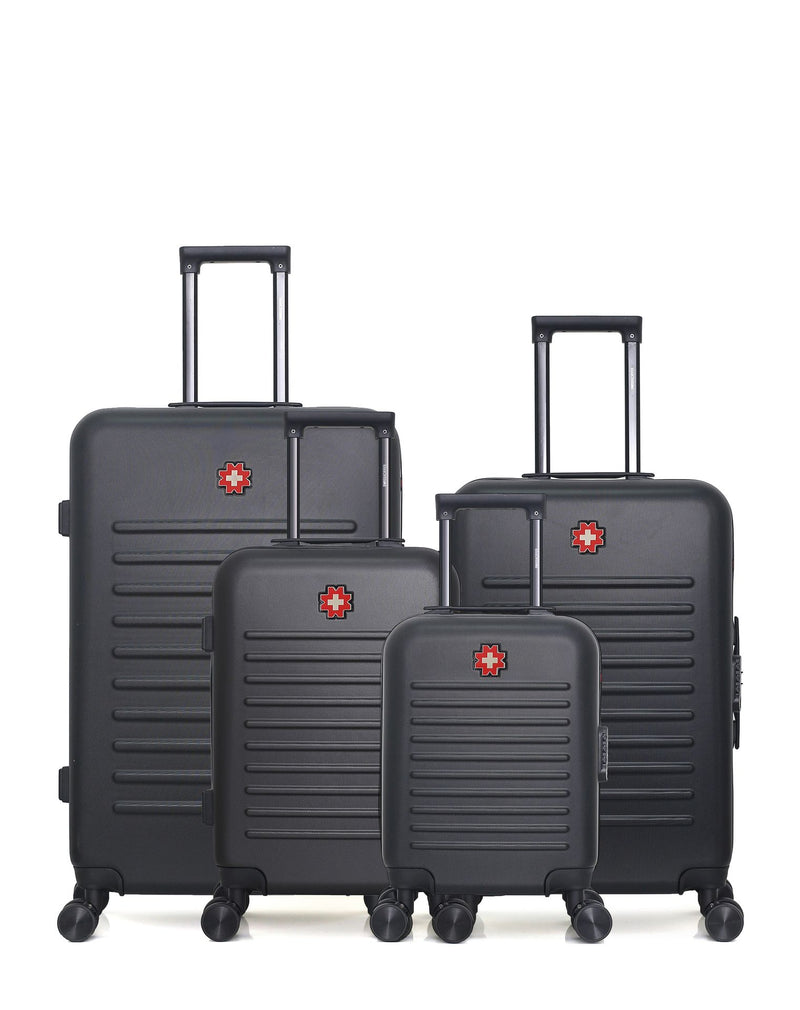SWISS KOPPER - LOT DE 4 - Valises grand format, weekend, cabine et cabine XXS WIL