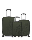 Lot de 3 Valises Rigides Taille Moyenne, Cabine et Cabine XXS ELEONOR