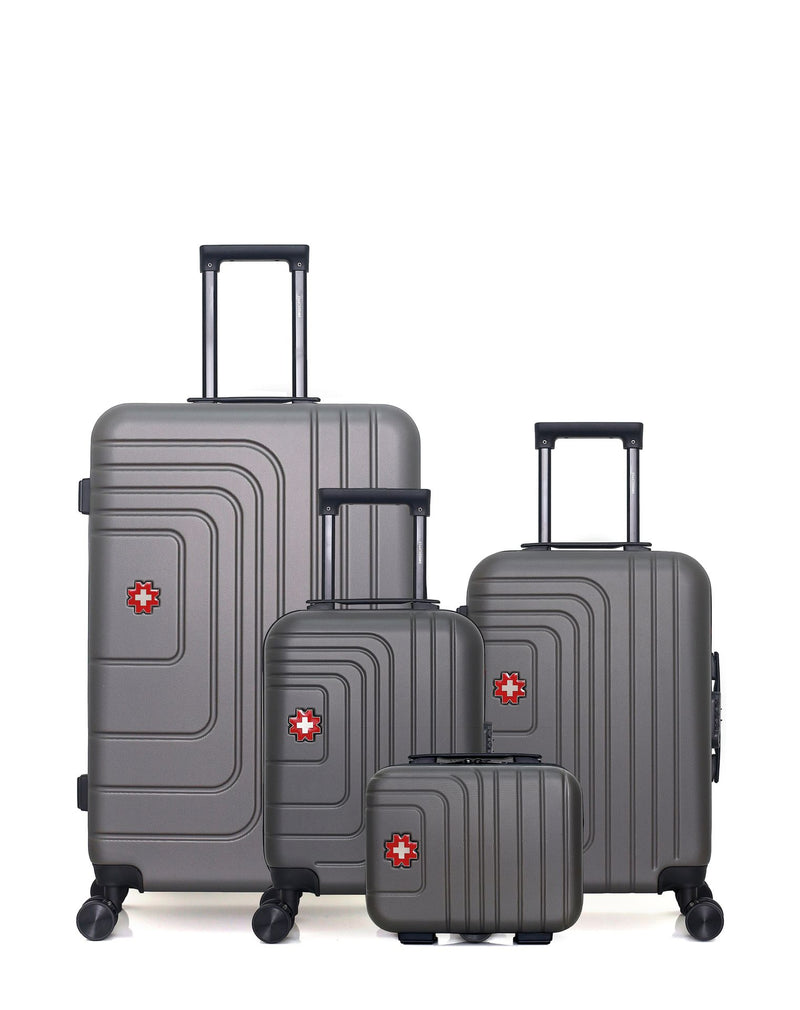 Lot de 4 Valises Rigides Grand Format, Cabine, Cabine XXS Et Vanity RUTI