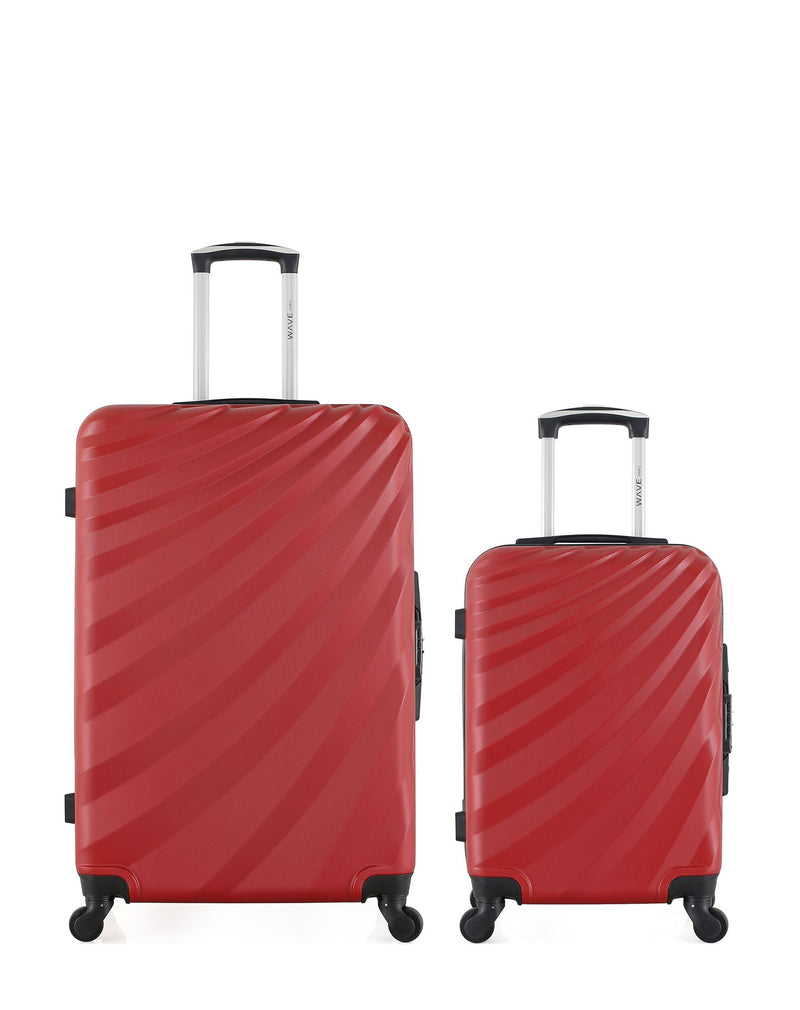 Lot de 2 Valises Rigides Grand Format et Cabine DANUBE