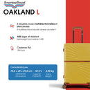Lot de 3 Valises Rigides Grand Format, Taille Moyenne et Cabine OAKLAND
