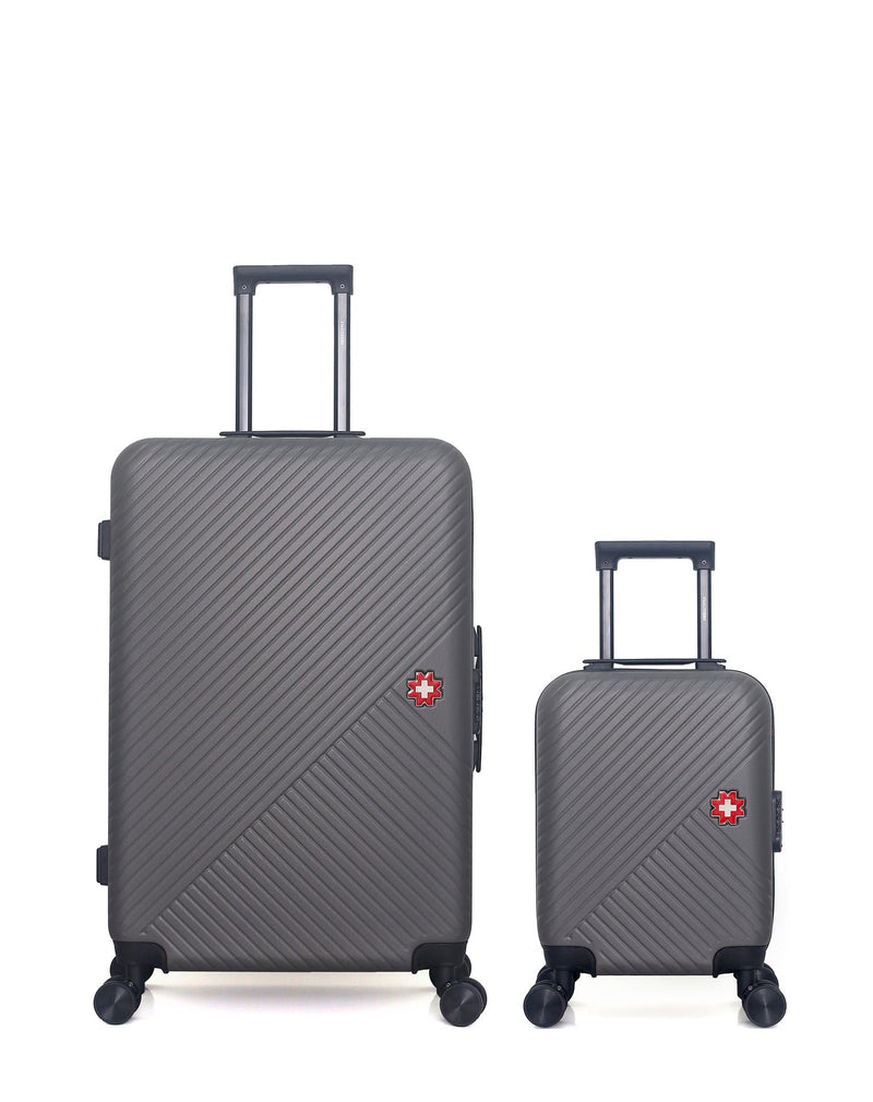 Lot de 2 Valises Rigides Grand Format et Cabine XXS SPIEZ