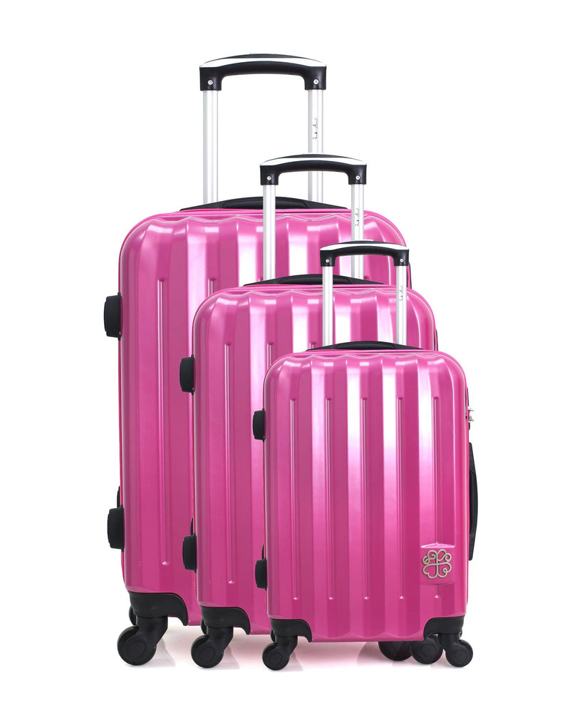 SET DE 3 VALISES RIGIDE ALISON