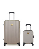 Lot de 2 Valises Rigides Grand Format et Cabine XXS AGATA