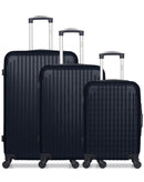 Lot de 3 valises Grand Format, Weekend et Cabine CARPATES