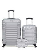 Lot de 3 Valises Rigides Grand Format, Cabine et Vanity LIMA