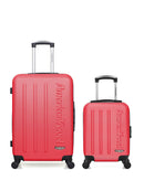 Lot de 2 Valises Rigides Taille Moyenne et Cabine XXS BRONX
