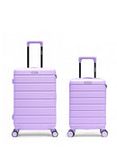 Lot de 2 Valises Rigides Taille Moyenne et Cabine XS LUGANO