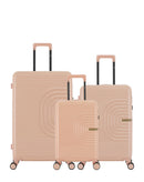 Lot de 3 Valises Rigides Grand Format, Taille Moyenne et Cabine XS CELIA