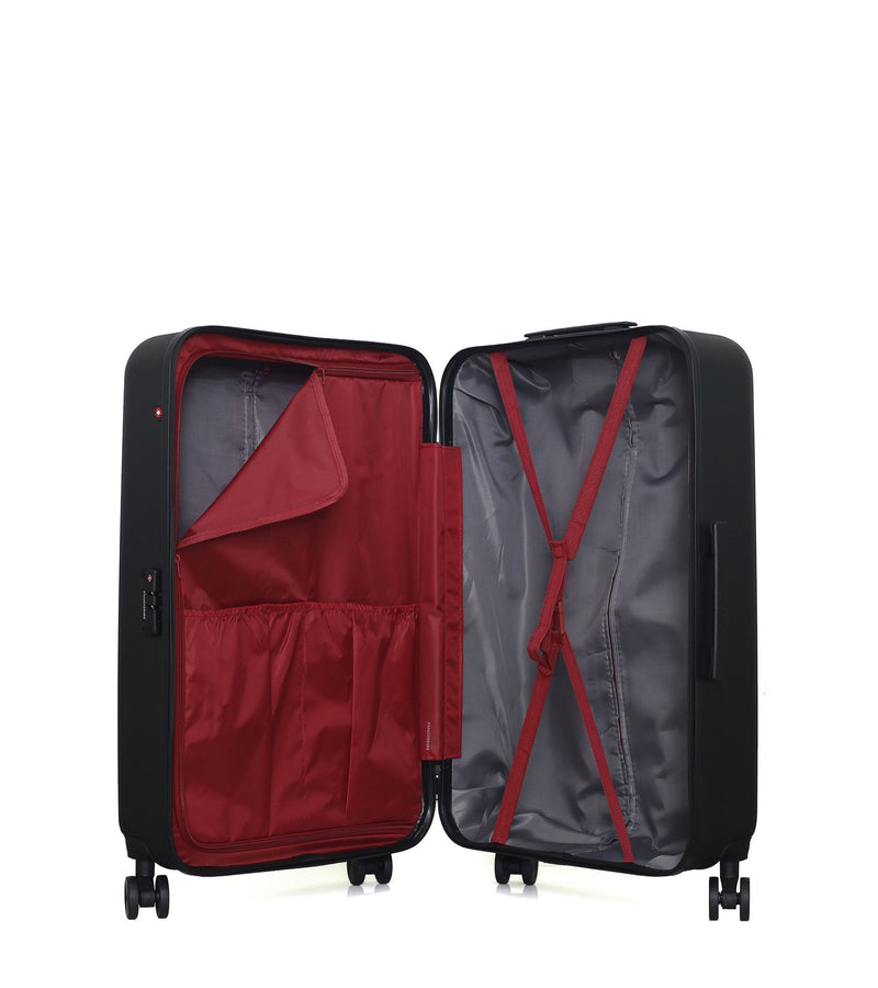 Lot de 4 Valises Rigides Grand Format, Taille Moyenne, Cabine et Vanity ZURICH
