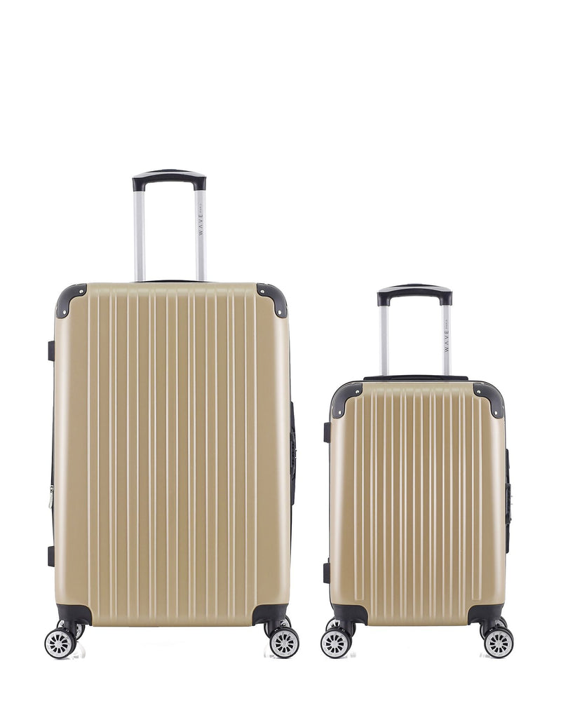 Lot de 2 Valises Rigides Grand Format et Cabine DENALI