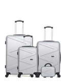 Lot de 4 Valises Rigides Grand Format, Taille Moyenne, Cabine et Vanity AMAZONE
