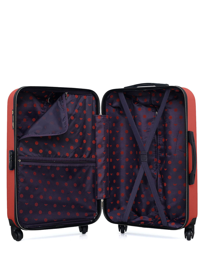 Lot de 2 Valise Taille Moyenne et Vanity Rigide ELEONOR