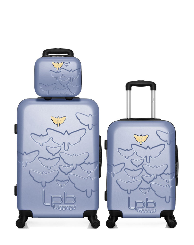 LPB LUGGAGE - Lot de 3 - Valise weekend , valise cabine et vanity AELYS