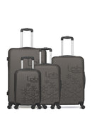 Lot de 4 Valises Rigides Grand Format, Moyenne, Cabine, Cabine XXS ELEONOR